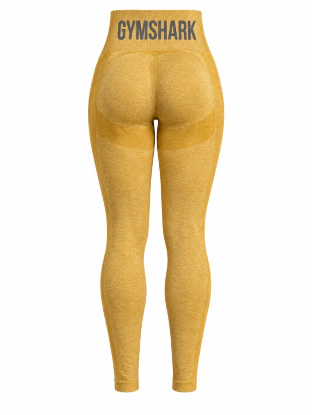 💖 2/$40 Gymshark Flex High Waisted Yellow Marl Seamless Contour Leggings XS